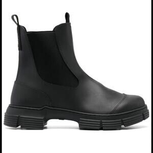 New GANNI City Boot in Black, size 38 / 8 retail $475